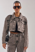 RIZZO STUDDED DENIM JACKET