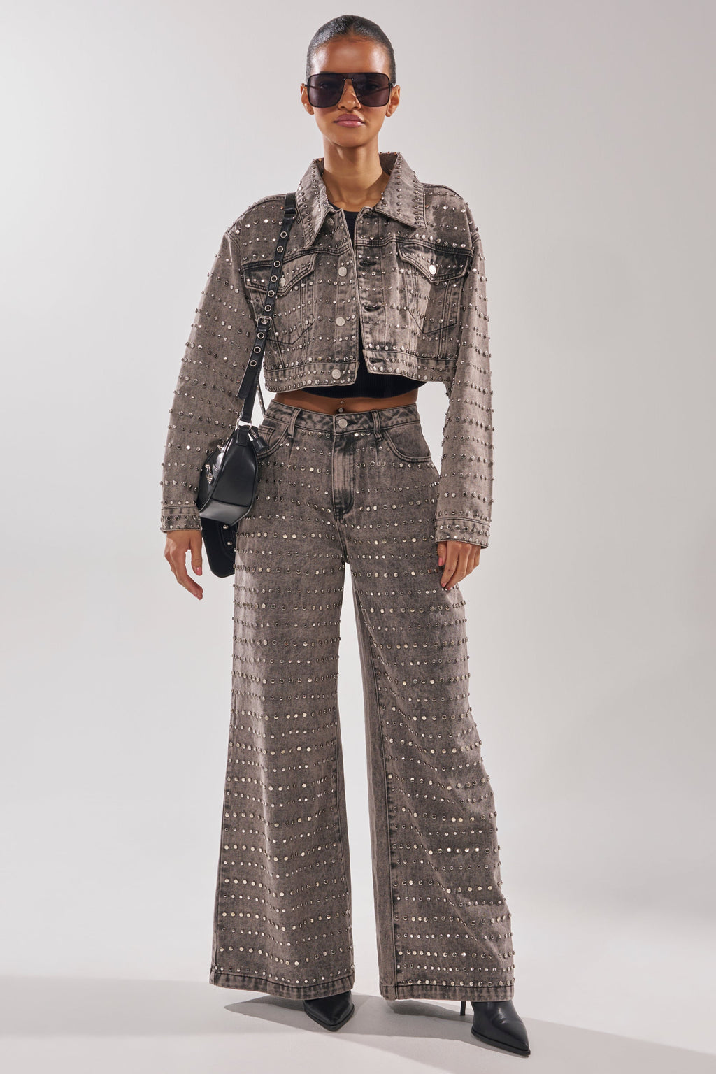 RIZZO STUDDED DENIM JACKET