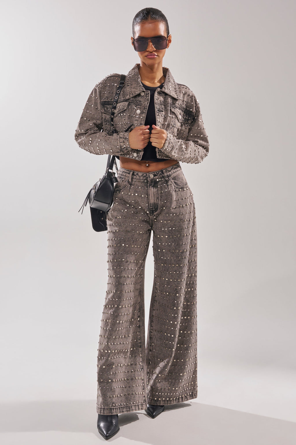 RIZZO STUDDED DENIM JACKET