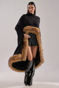 RICH SWEATER WITH FUR TRIM