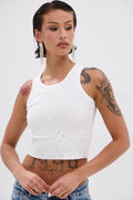 RHINESTONE QUEEN TANK