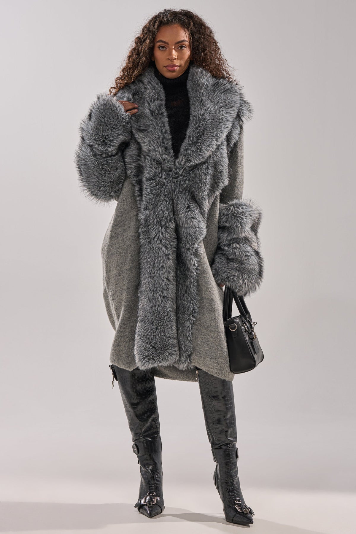 RICH FLEX LONG CARDIGAN