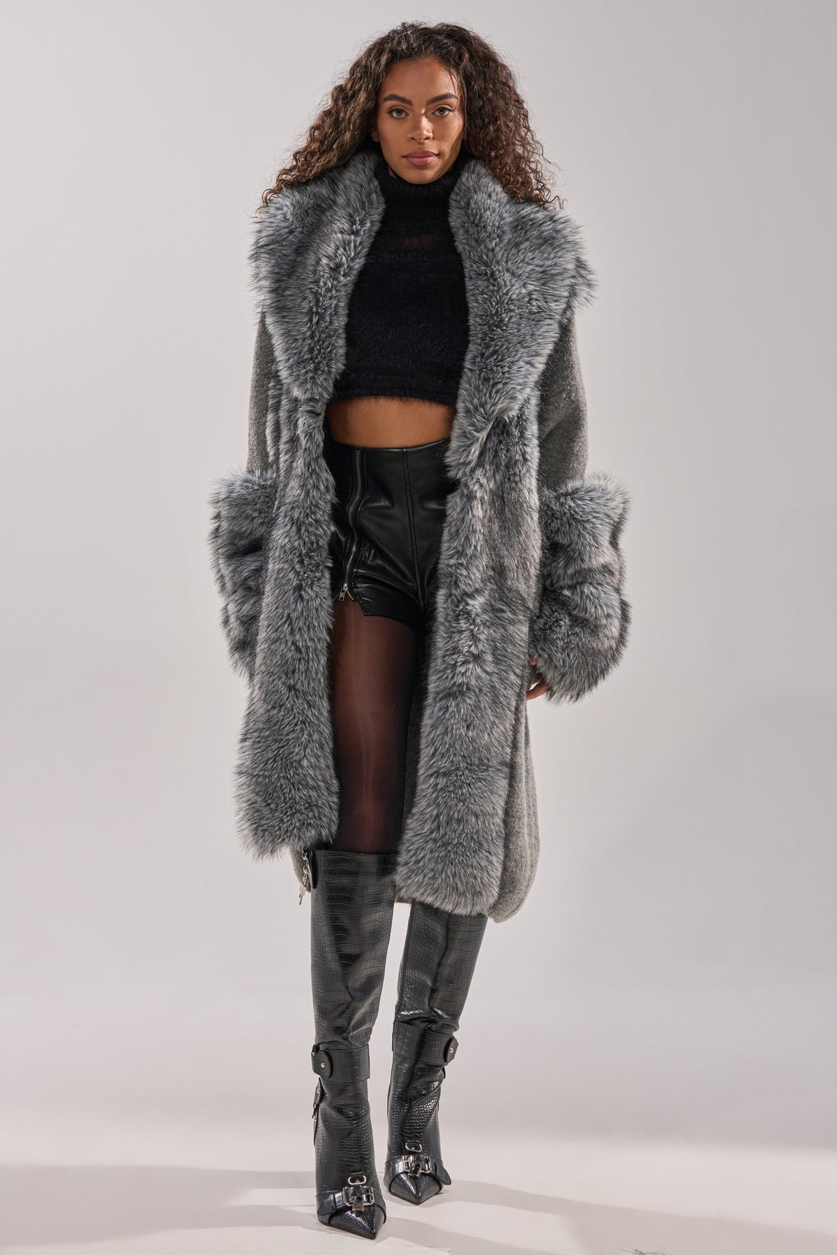 RICH FLEX LONG CARDIGAN