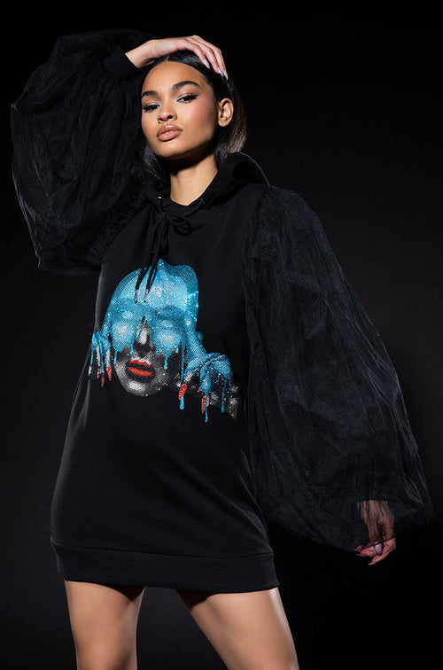 READ MY MIND SWEATSHIRT DRESS